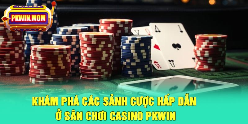 Khám phá các sảnh cược hấp dẫn ở sân chơi casino Pkwin